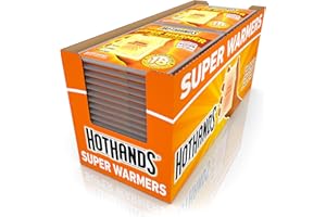 HotHands Body & Hand Super Warmers - Long Lasting Safe Natural Odorless Air Activated Warmers - Up to 18 Hours of Heat - 40 I