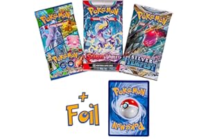 Pokemon TCG: 3 Booster Packs & 1 Random Foil | Includes 3 Blister Packs of Random Cards & 1 Individually Packed Holofoil Prom