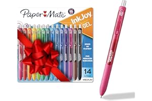 Paper Mate Colorful Gel Pens - InkJoy Gel Pens, Assorted Medium Point (0.7). Perfect for Vibrant, Colored Writing and Sketchi