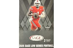 2025 Sage Football Draft Picks Series Blaster Box of Packs with 3 GUARANTEED AUTOGRAPHS and Rookie Cards Possibly Carson Beck