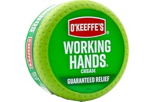 O'Keeffe's Working Hands Hand Cream for Extremely Dry; Cracked Hands; 3.4 Ounce Jar; (Pack 1)