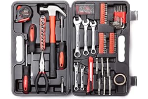 CARTMAN 148 Piece Automotive and Household Tool Set Perfect for Car Enthusiasts and DIY Home Repairs