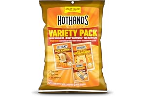 HotHands Toe, Hand, & Body Warmer Variety Pack - Long Lasting Safe Natural Odorless Air Activated Warmers