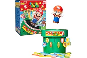 TOMY Pop Up Super Mario Kids Game - Super Mario Toys and Family Games for Game Night for Kids - Christmas Games and Ideas Boa