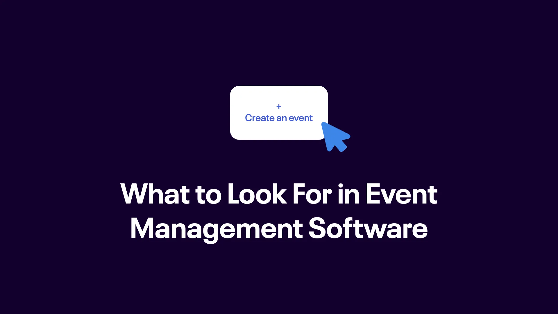 Event management software video