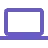 Purple laptop icon