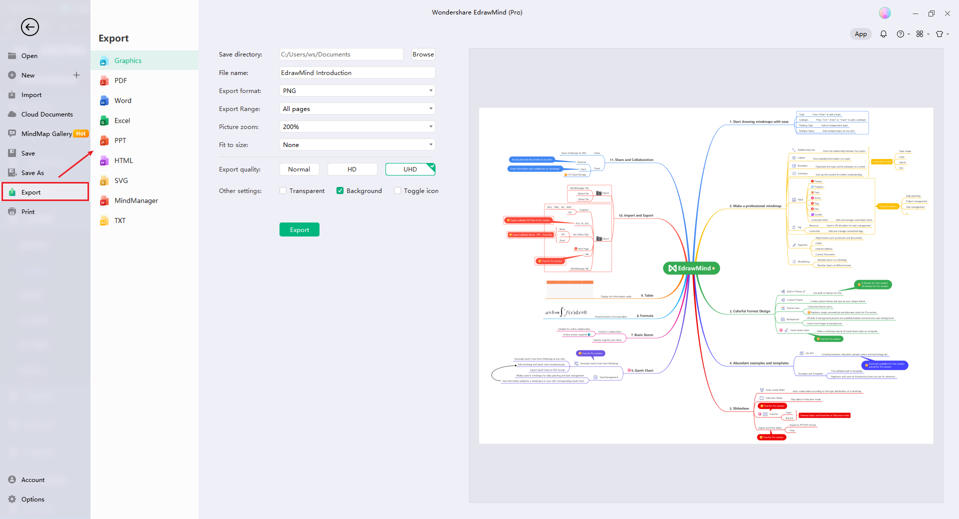 create a new section