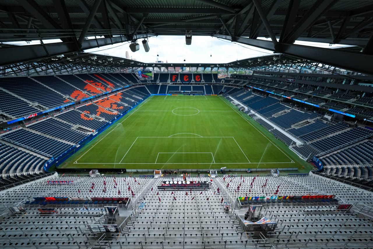 CINCINNATI, OHIO - JULY 6: FC Cincinnati against Inter Miami CF on July 6, 2024 at TQL Stadium in Cincinnati, Ohio.