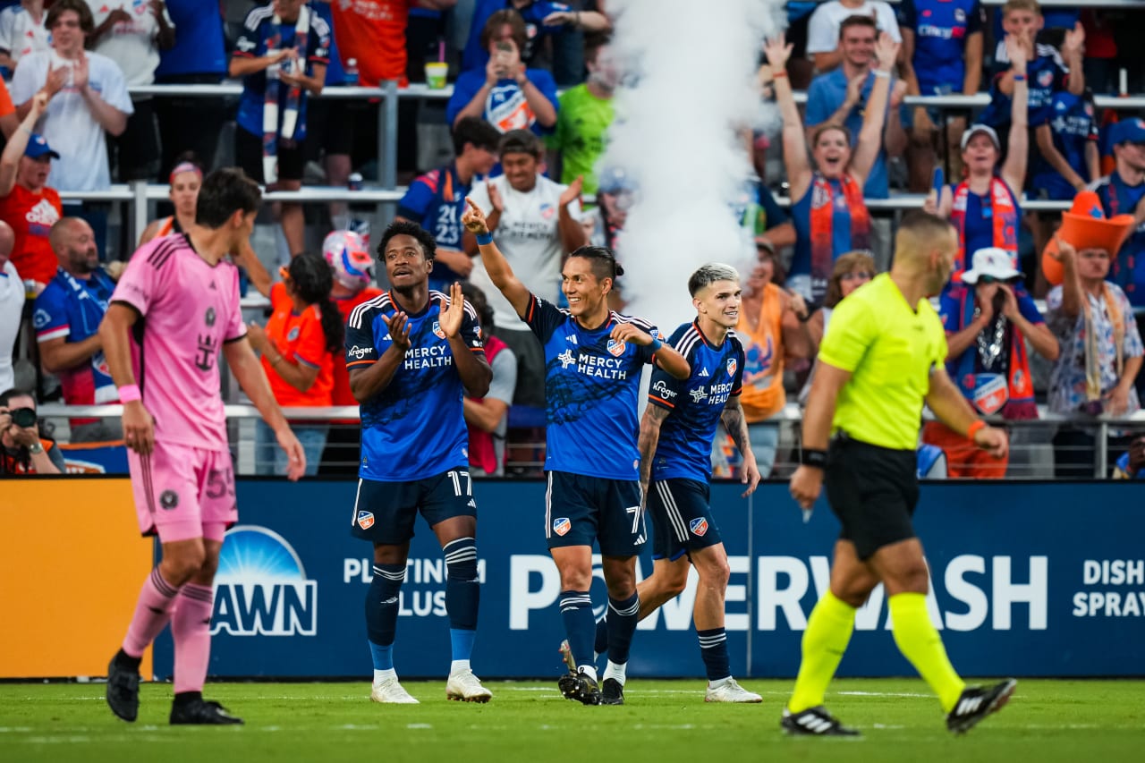 CINCINNATI, OHIO - JULY 6: FC Cincinnati against Inter Miami CF on July 6, 2024 at TQL Stadium in Cincinnati, Ohio.