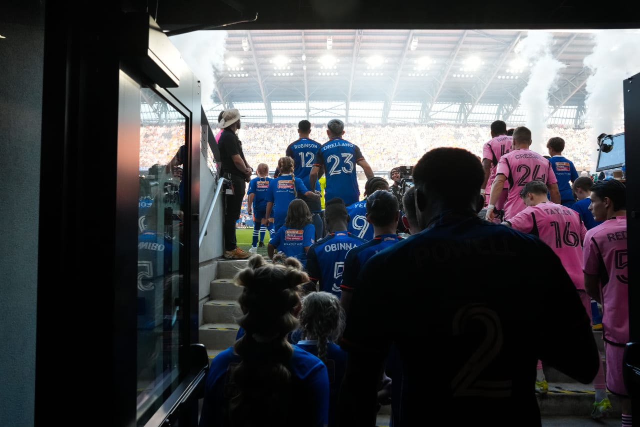 CINCINNATI, OHIO - JULY 6: FC Cincinnati against Inter Miami CF on July 6, 2024 at TQL Stadium in Cincinnati, Ohio.