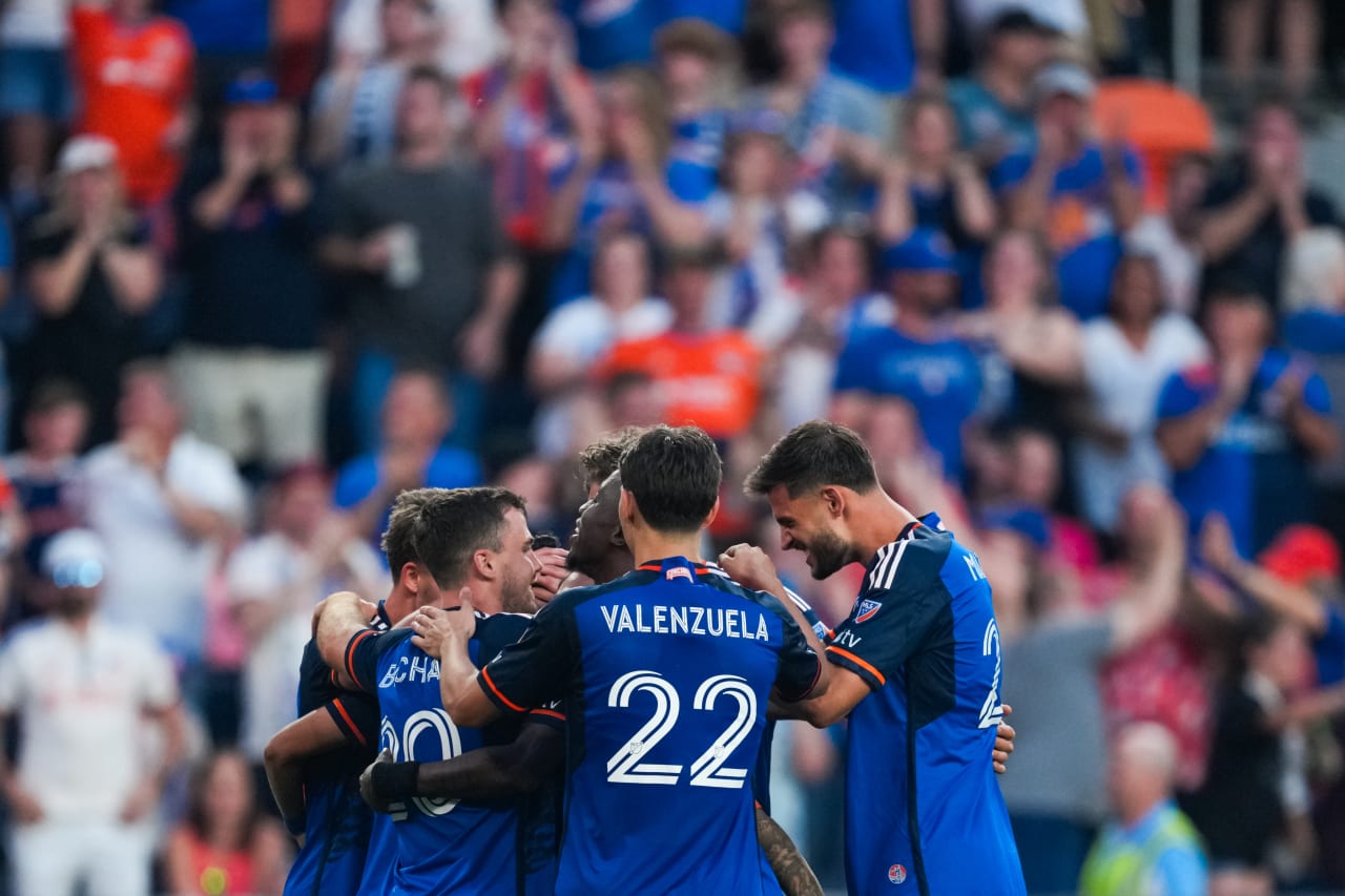 CINCINNATI, OHIO - MAY 18: FC Cincinnati against St. Louis City SC on May 18, 2024 at TQL Stadium in Cincinnati, Ohio.