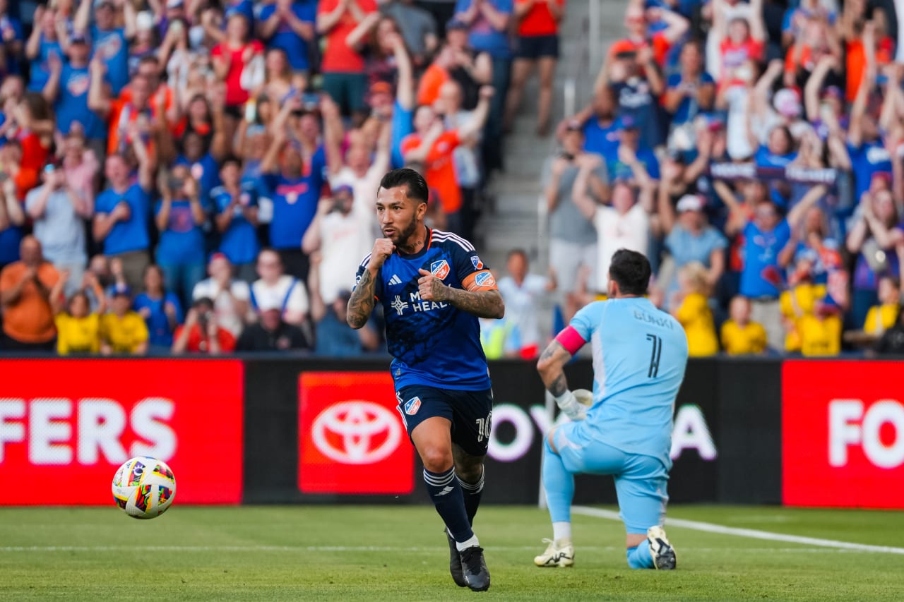 CINCINNATI, OHIO - MAY 18: FC Cincinnati against St. Louis City SC on May 18, 2024 at TQL Stadium in Cincinnati, Ohio.