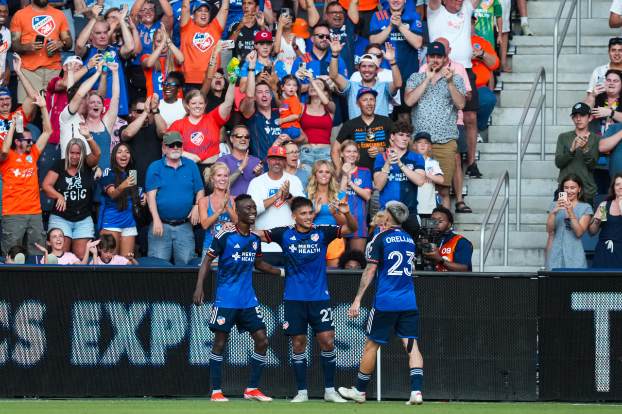 CINCINNATI, OHIO - JULY 6: FC Cincinnati against Inter Miami CF on July 6, 2024 at TQL Stadium in Cincinnati, Ohio.