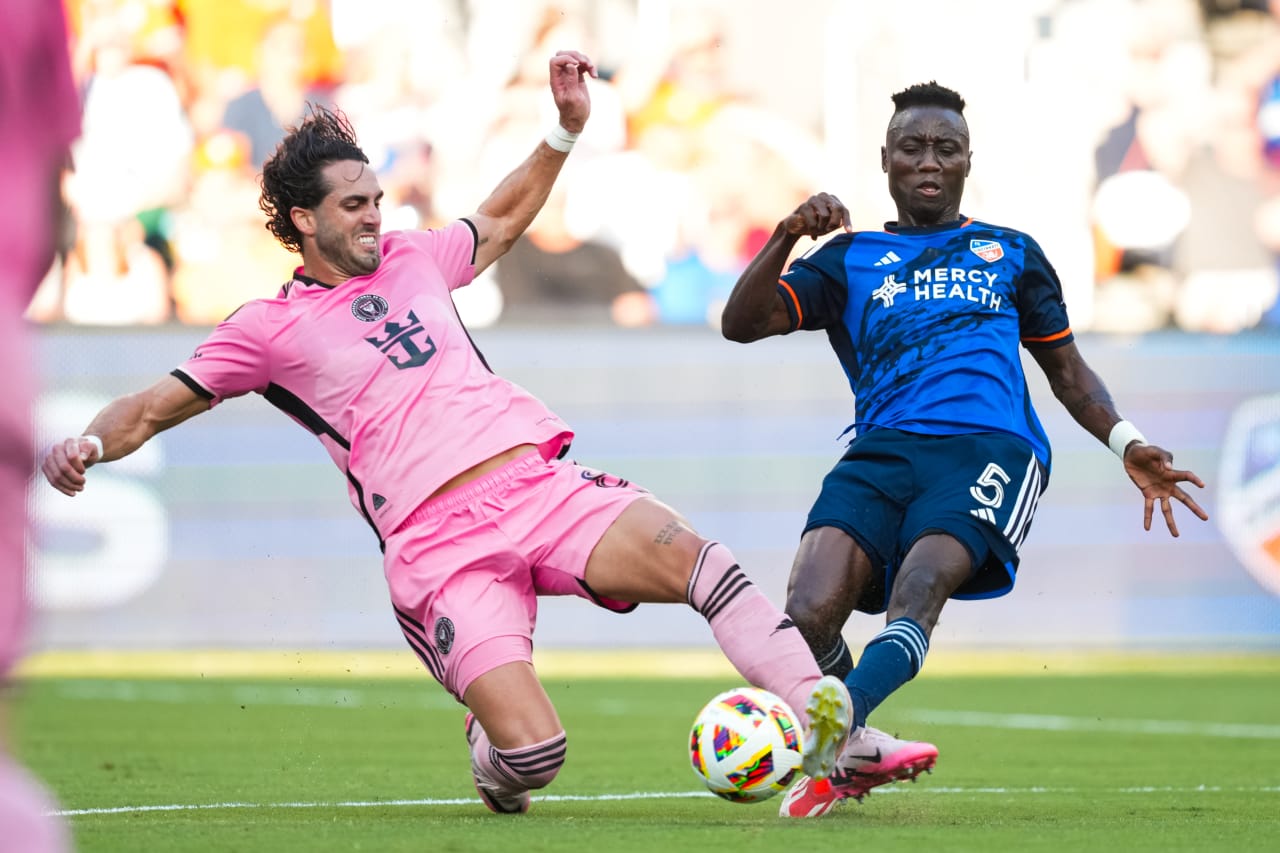 CINCINNATI, OHIO - JULY 6: FC Cincinnati against Inter Miami CF on July 6, 2024 at TQL Stadium in Cincinnati, Ohio.