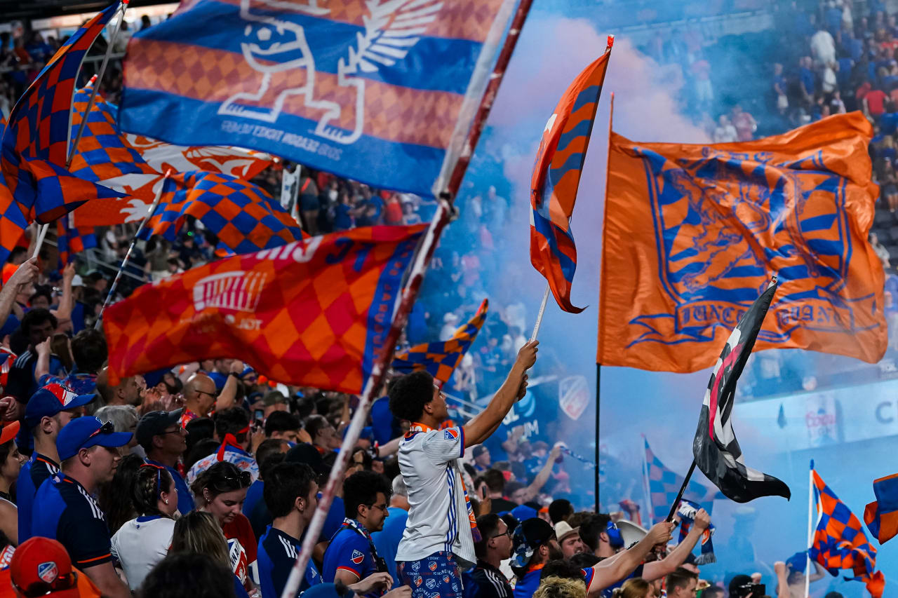 CINCINNATI, OHIO - MAY 18: FC Cincinnati against St. Louis City SC on May 18, 2024 at TQL Stadium in Cincinnati, Ohio.