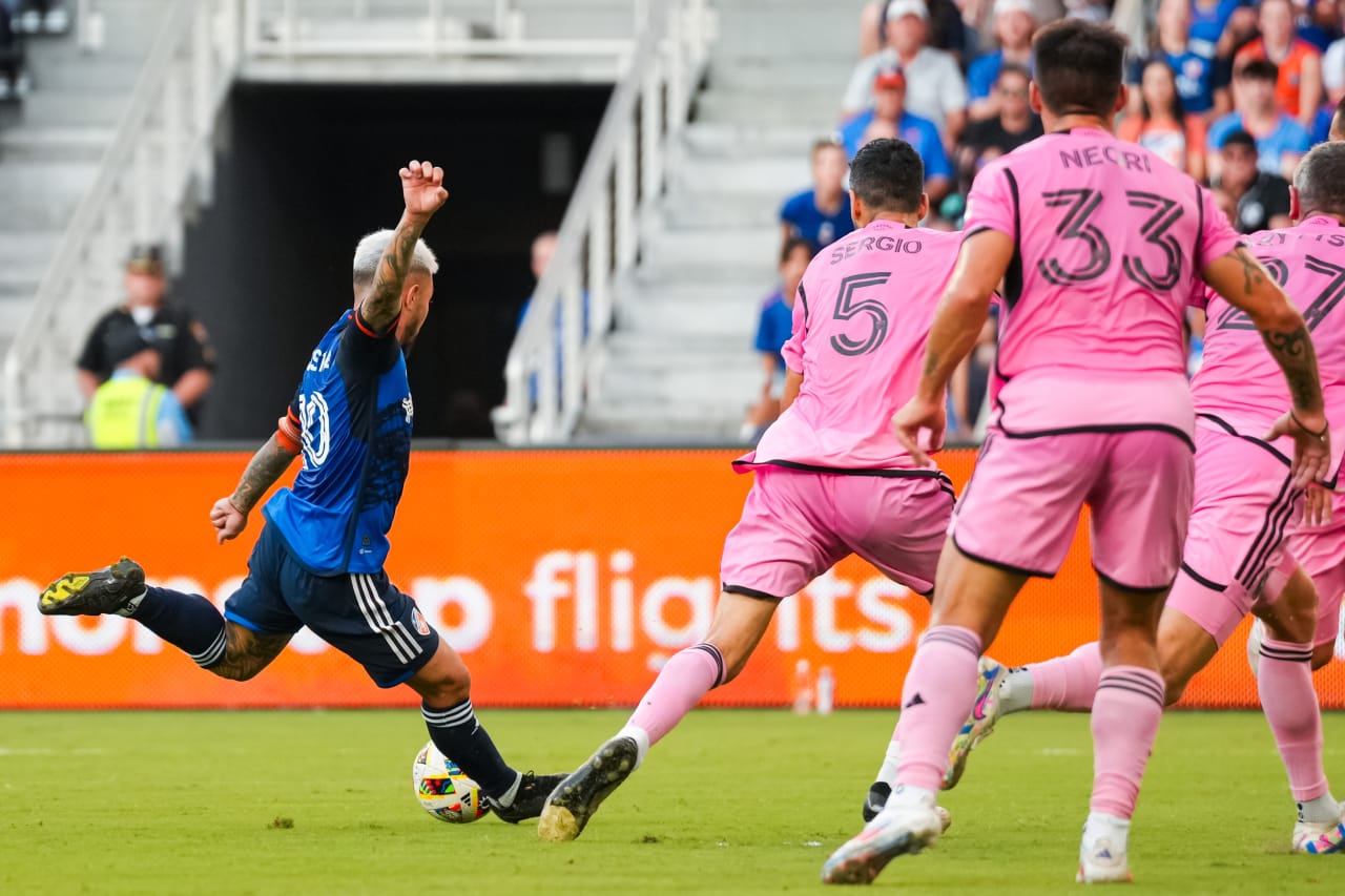 CINCINNATI, OHIO - JULY 6: FC Cincinnati against Inter Miami CF on July 6, 2024 at TQL Stadium in Cincinnati, Ohio.