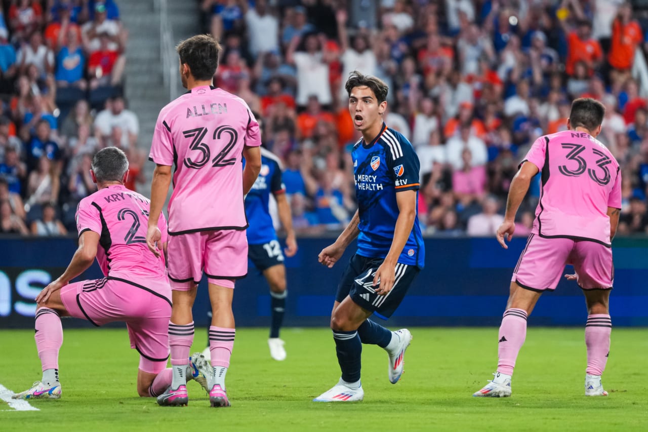 CINCINNATI, OHIO - JULY 6: FC Cincinnati against Inter Miami CF on July 6, 2024 at TQL Stadium in Cincinnati, Ohio.