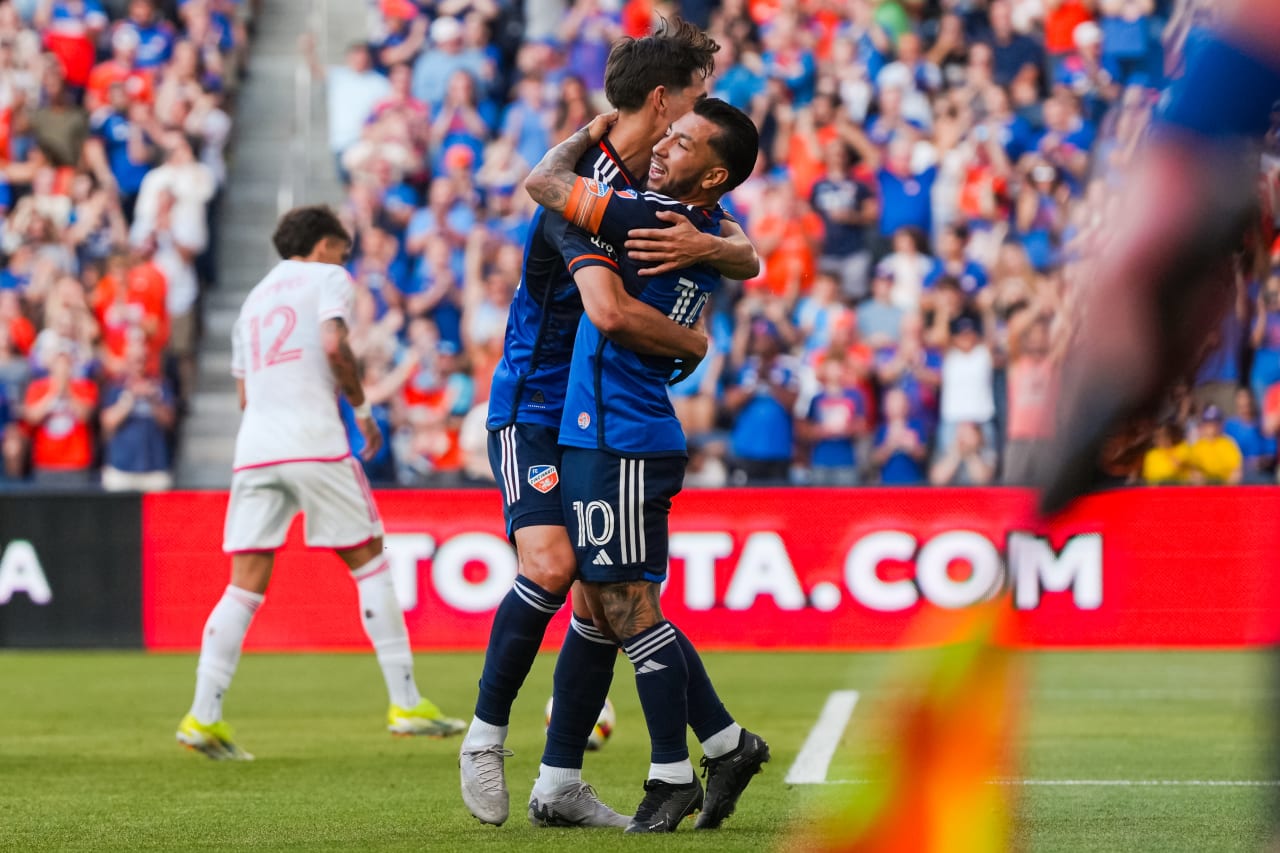 CINCINNATI, OHIO - MAY 18: FC Cincinnati against St. Louis City SC on May 18, 2024 at TQL Stadium in Cincinnati, Ohio.