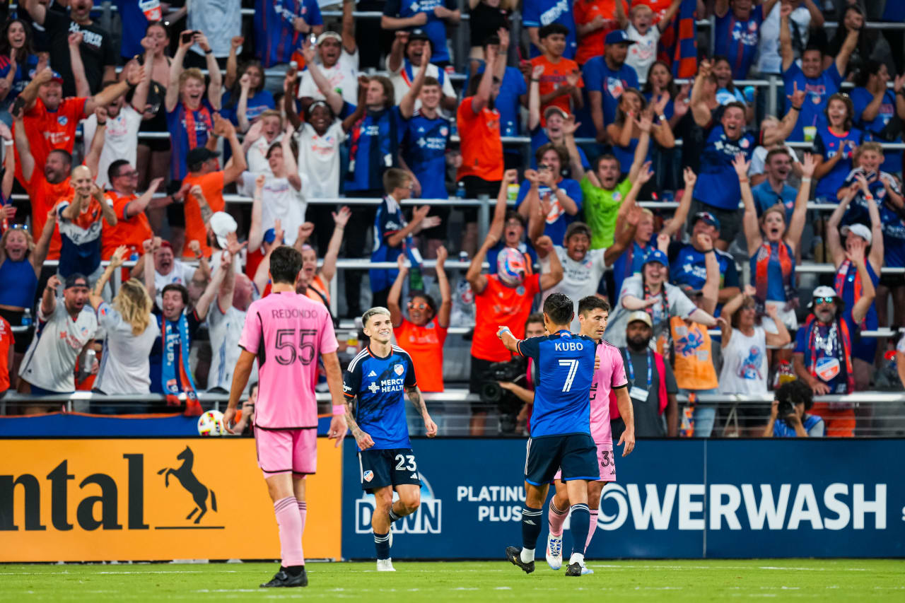 CINCINNATI, OHIO - JULY 6: FC Cincinnati against Inter Miami CF on July 6, 2024 at TQL Stadium in Cincinnati, Ohio.