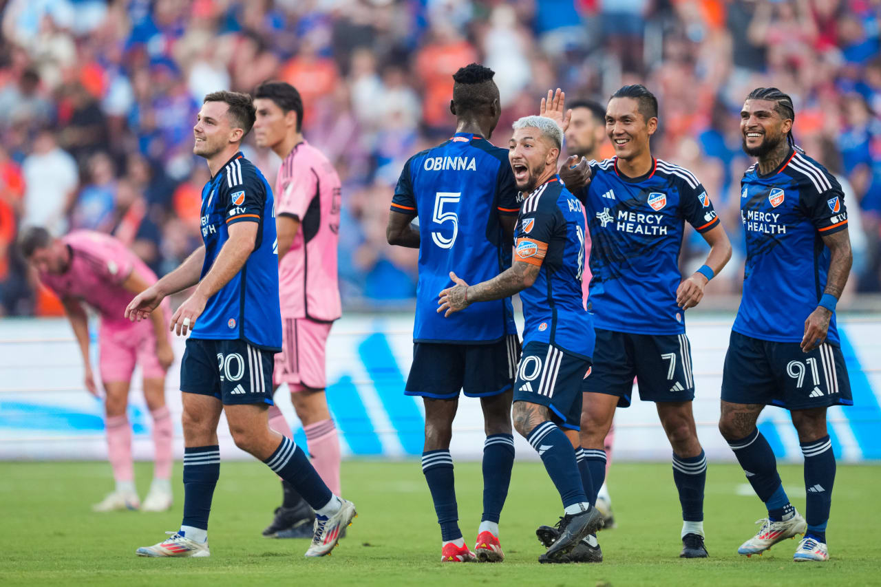 CINCINNATI, OHIO - JULY 6: FC Cincinnati against Inter Miami CF on July 6, 2024 at TQL Stadium in Cincinnati, Ohio.