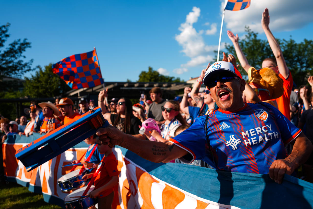 CINCINNATI, OHIO - MAY 18: FC Cincinnati against St. Louis City SC on May 18, 2024 at TQL Stadium in Cincinnati, Ohio.