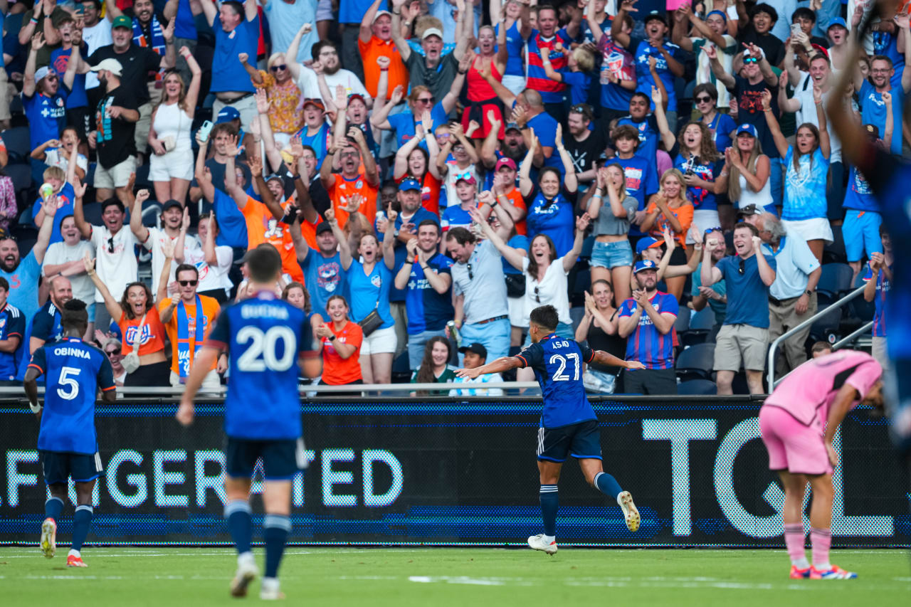 CINCINNATI, OHIO - JULY 6: FC Cincinnati against Inter Miami CF on July 6, 2024 at TQL Stadium in Cincinnati, Ohio.