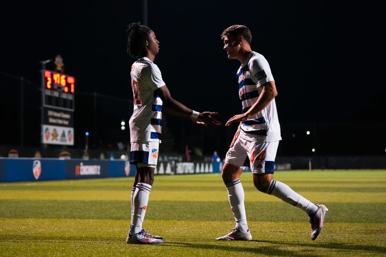 HIGHLAND HEIGHTS, KENTUCKY - SEPTEMBER 15: FC Cincinnati 2 against Columbus Crew 2 on September 15, 2024 at Scudamore Field at Northern Kentucky University in Highland Heights, Kentucky.