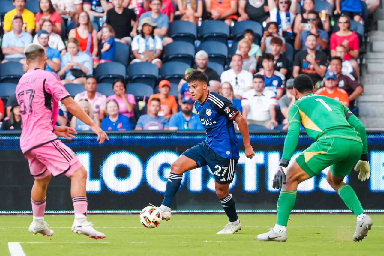 CINCINNATI, OHIO - JULY 6: FC Cincinnati against Inter Miami CF on July 6, 2024 at TQL Stadium in Cincinnati, Ohio.