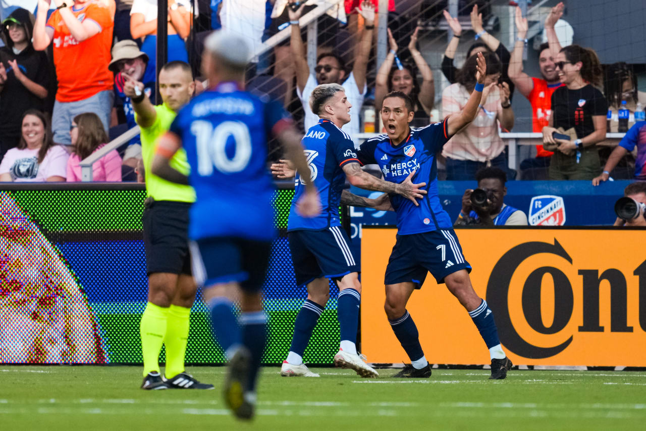 CINCINNATI, OHIO - JULY 6: FC Cincinnati against Inter Miami CF on July 6, 2024 at TQL Stadium in Cincinnati, Ohio.