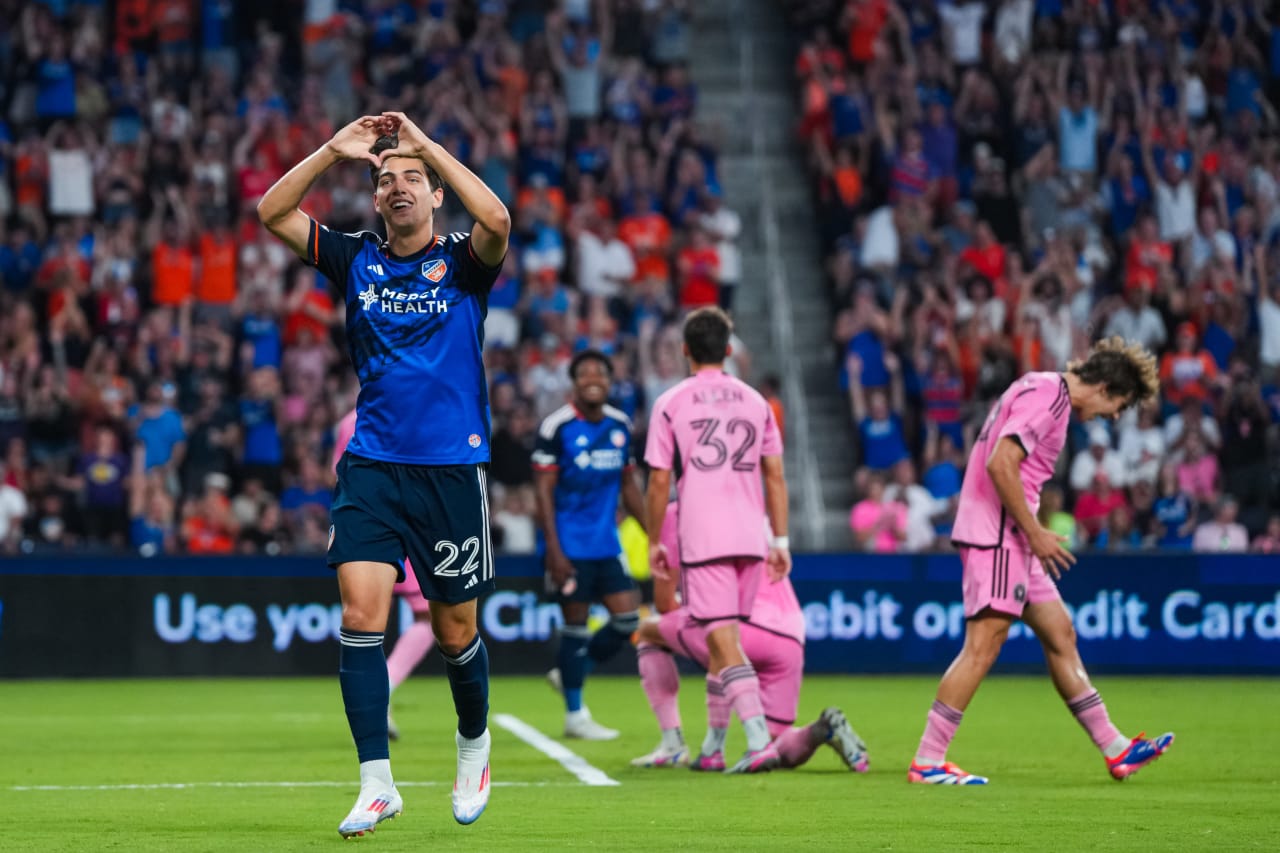 CINCINNATI, OHIO - JULY 6: FC Cincinnati against Inter Miami CF on July 6, 2024 at TQL Stadium in Cincinnati, Ohio.