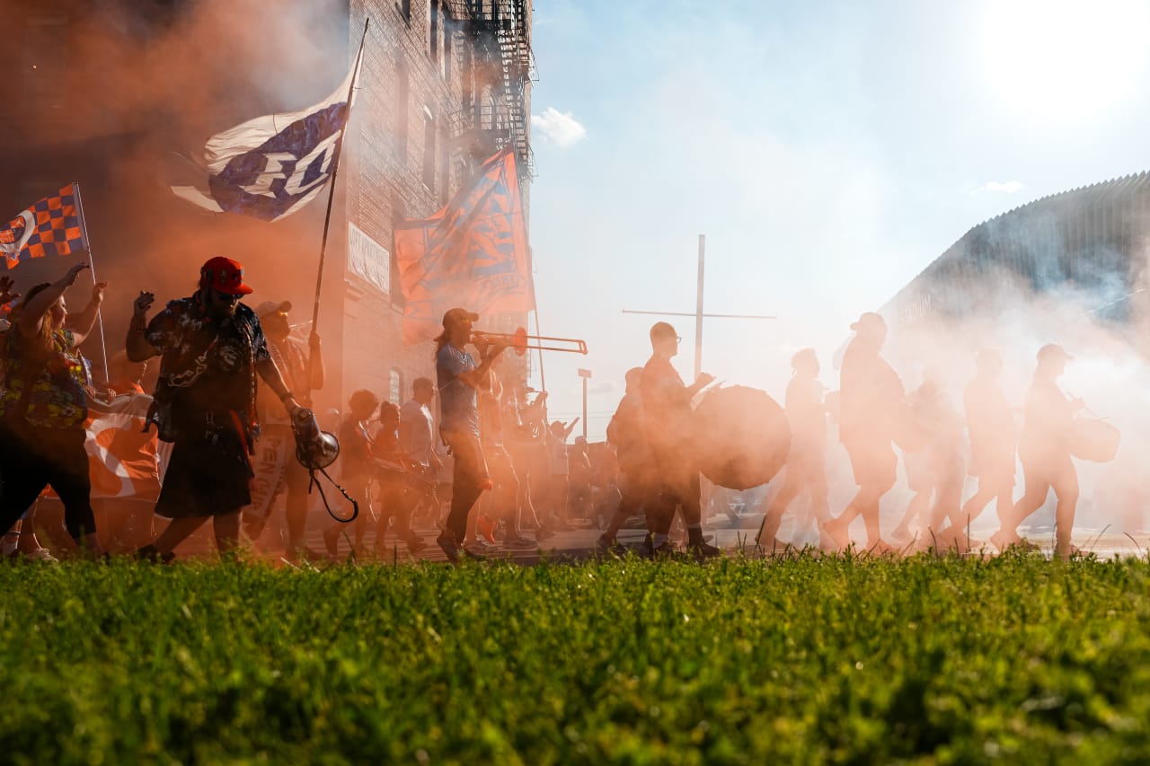 CINCINNATI, OHIO - MAY 18: FC Cincinnati against St. Louis City SC on May 18, 2024 at TQL Stadium in Cincinnati, Ohio.