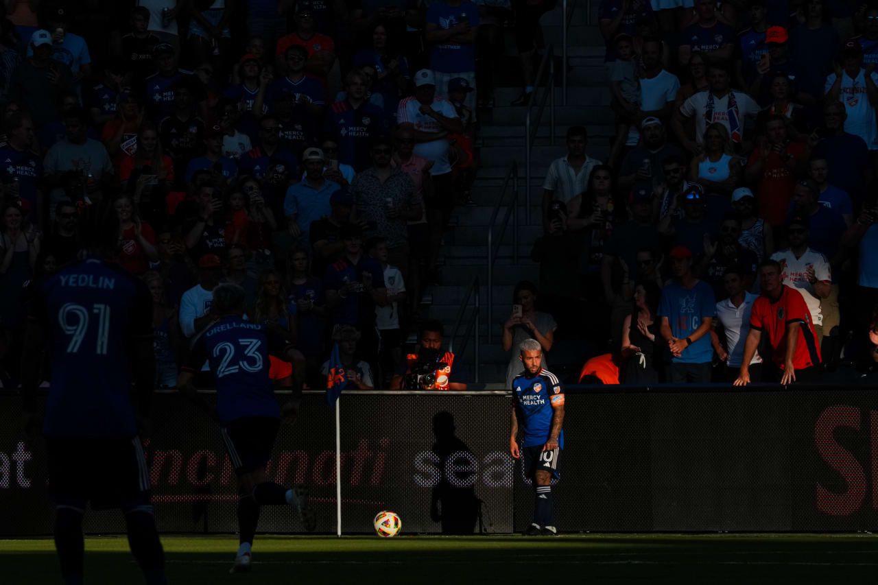 CINCINNATI, OHIO - JULY 6: FC Cincinnati against Inter Miami CF on July 6, 2024 at TQL Stadium in Cincinnati, Ohio.