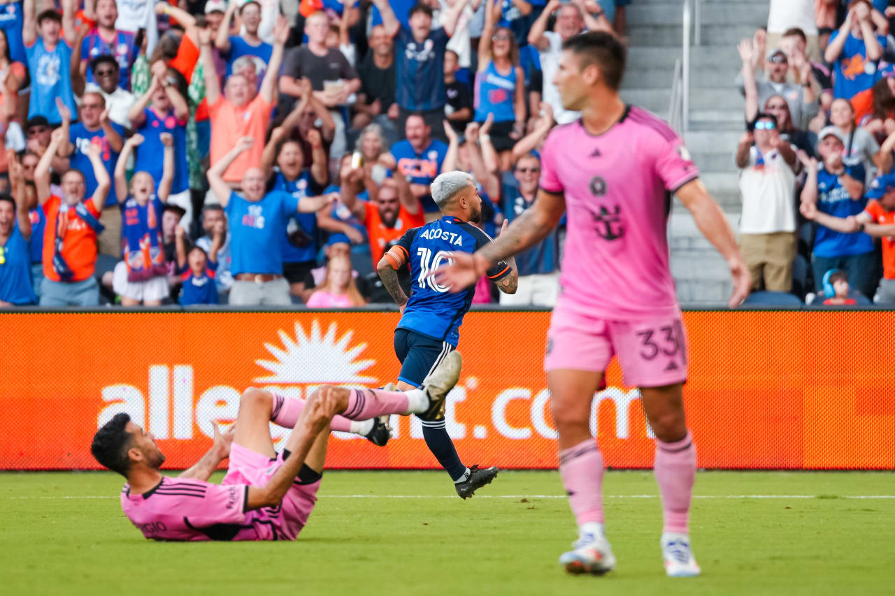 CINCINNATI, OHIO - JULY 6: FC Cincinnati against Inter Miami CF on July 6, 2024 at TQL Stadium in Cincinnati, Ohio.