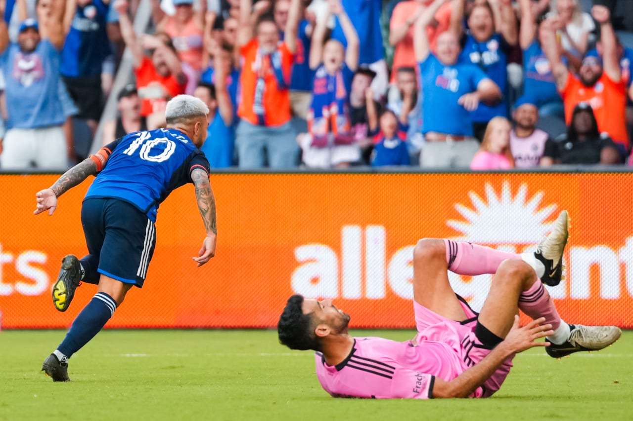 CINCINNATI, OHIO - JULY 6: FC Cincinnati against Inter Miami CF on July 6, 2024 at TQL Stadium in Cincinnati, Ohio.