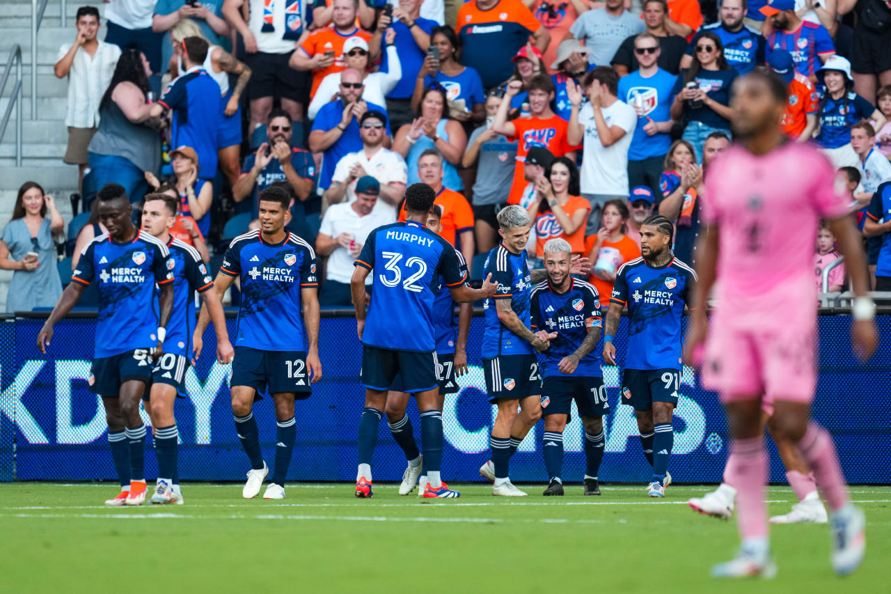 CINCINNATI, OHIO - JULY 6: FC Cincinnati against Inter Miami CF on July 6, 2024 at TQL Stadium in Cincinnati, Ohio.