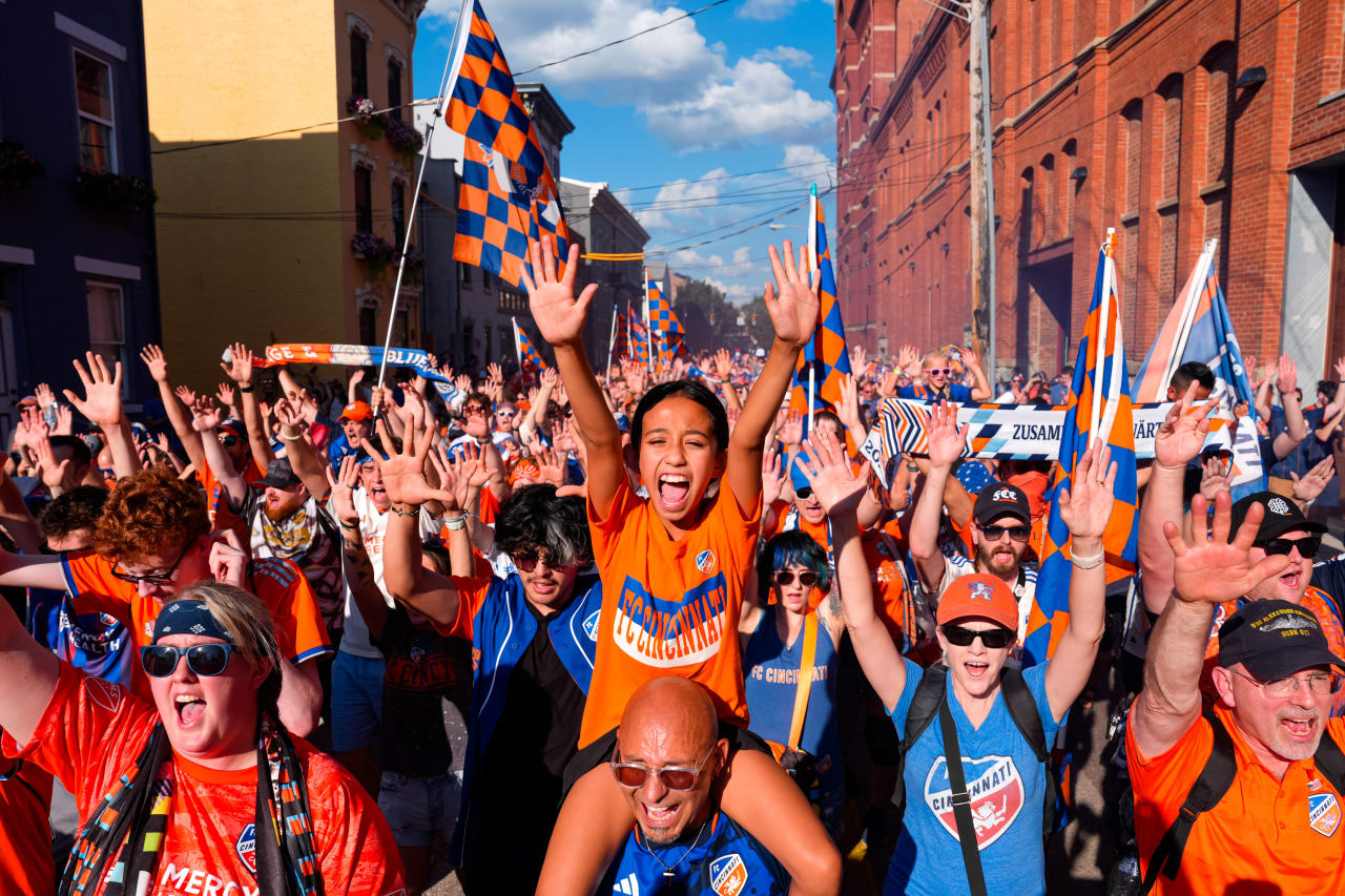 CINCINNATI, OHIO - JULY 6: FC Cincinnati against Inter Miami CF on July 6, 2024 at TQL Stadium in Cincinnati, Ohio.