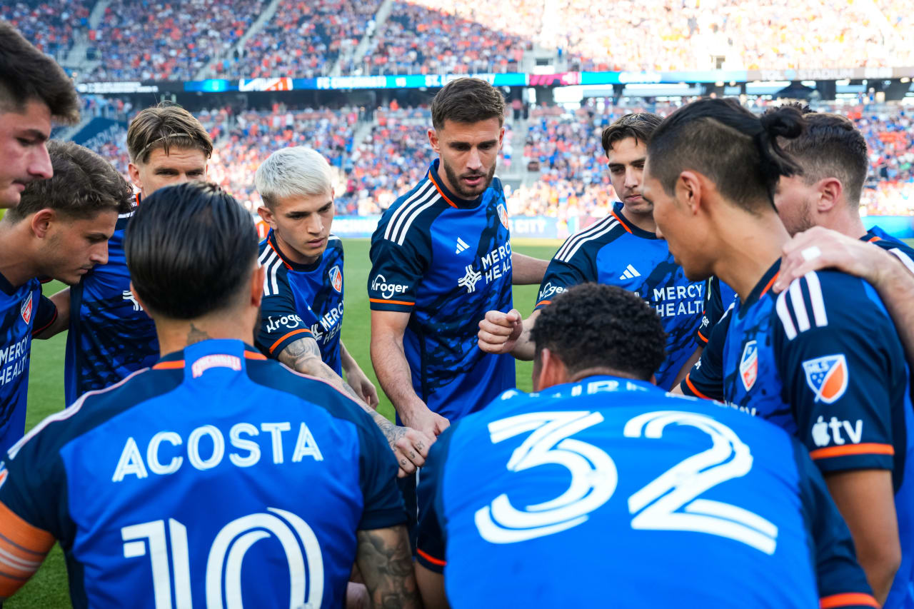 CINCINNATI, OHIO - MAY 18: FC Cincinnati against St. Louis City SC on May 18, 2024 at TQL Stadium in Cincinnati, Ohio.