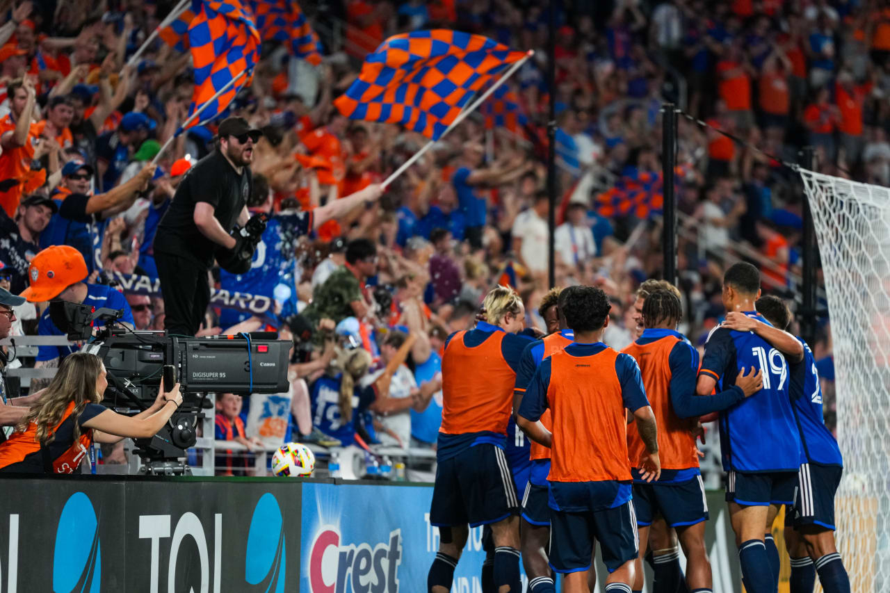 CINCINNATI, OHIO - MAY 18: FC Cincinnati against St. Louis City SC on May 18, 2024 at TQL Stadium in Cincinnati, Ohio.