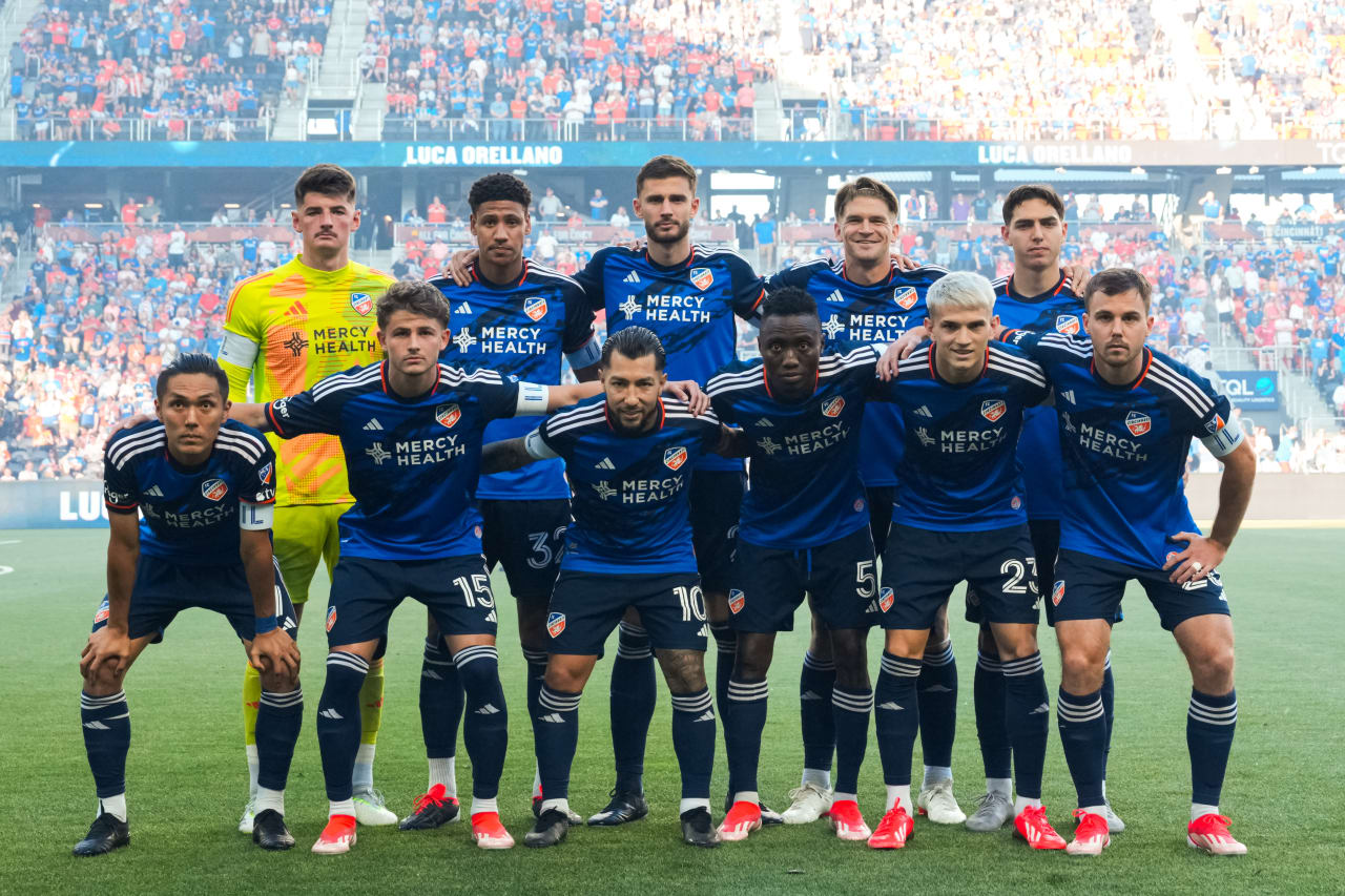 CINCINNATI, OHIO - MAY 18: FC Cincinnati against St. Louis City SC on May 18, 2024 at TQL Stadium in Cincinnati, Ohio.