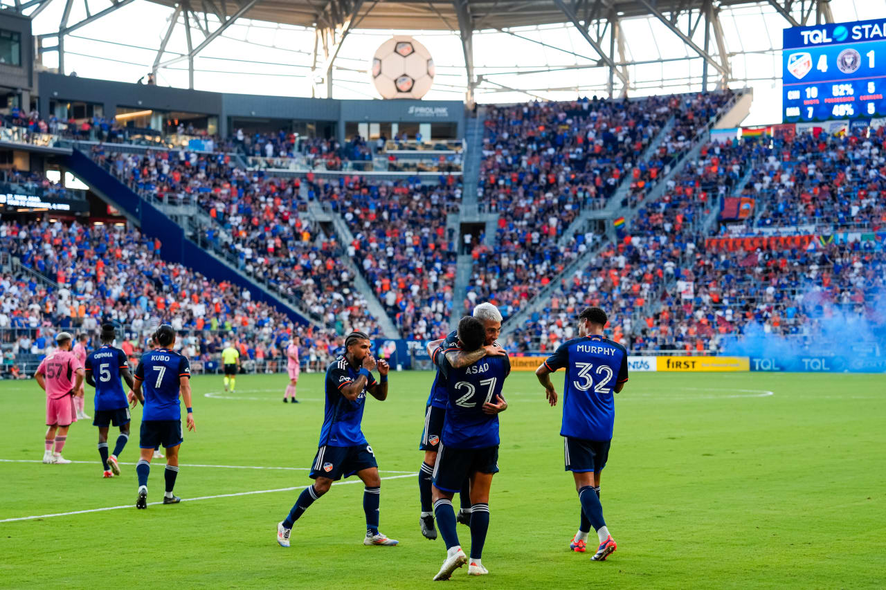 CINCINNATI, OHIO - JULY 6: FC Cincinnati against Inter Miami CF on July 6, 2024 at TQL Stadium in Cincinnati, Ohio.