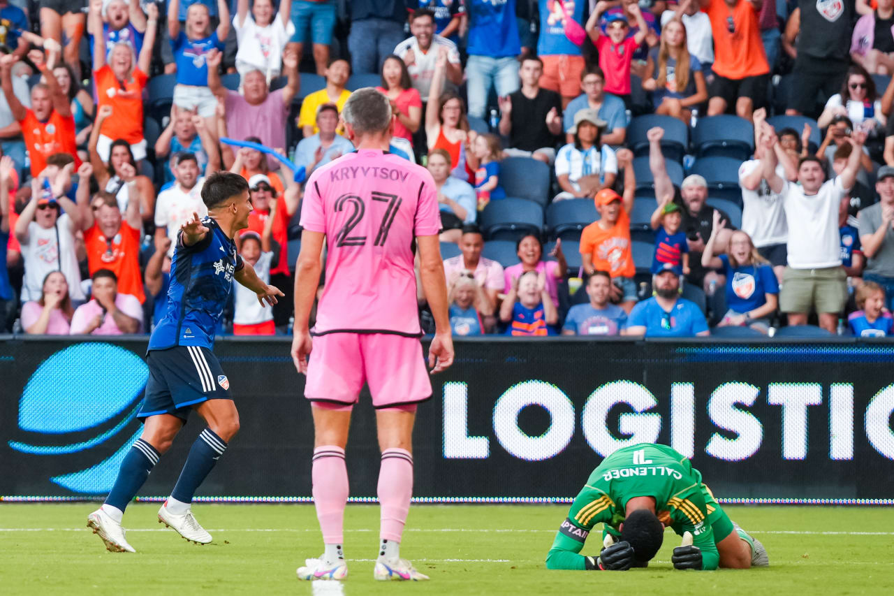 CINCINNATI, OHIO - JULY 6: FC Cincinnati against Inter Miami CF on July 6, 2024 at TQL Stadium in Cincinnati, Ohio.