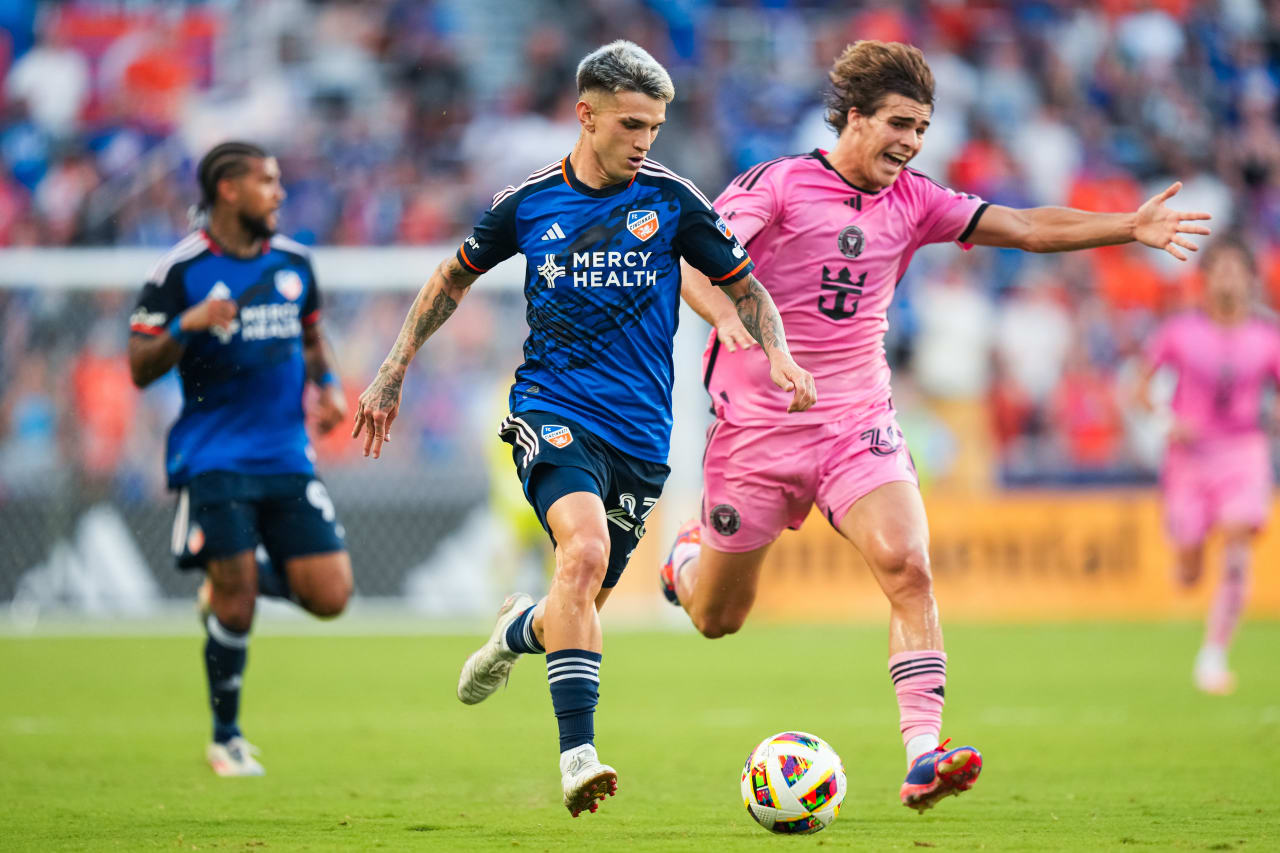 CINCINNATI, OHIO - JULY 6: FC Cincinnati against Inter Miami CF on July 6, 2024 at TQL Stadium in Cincinnati, Ohio.