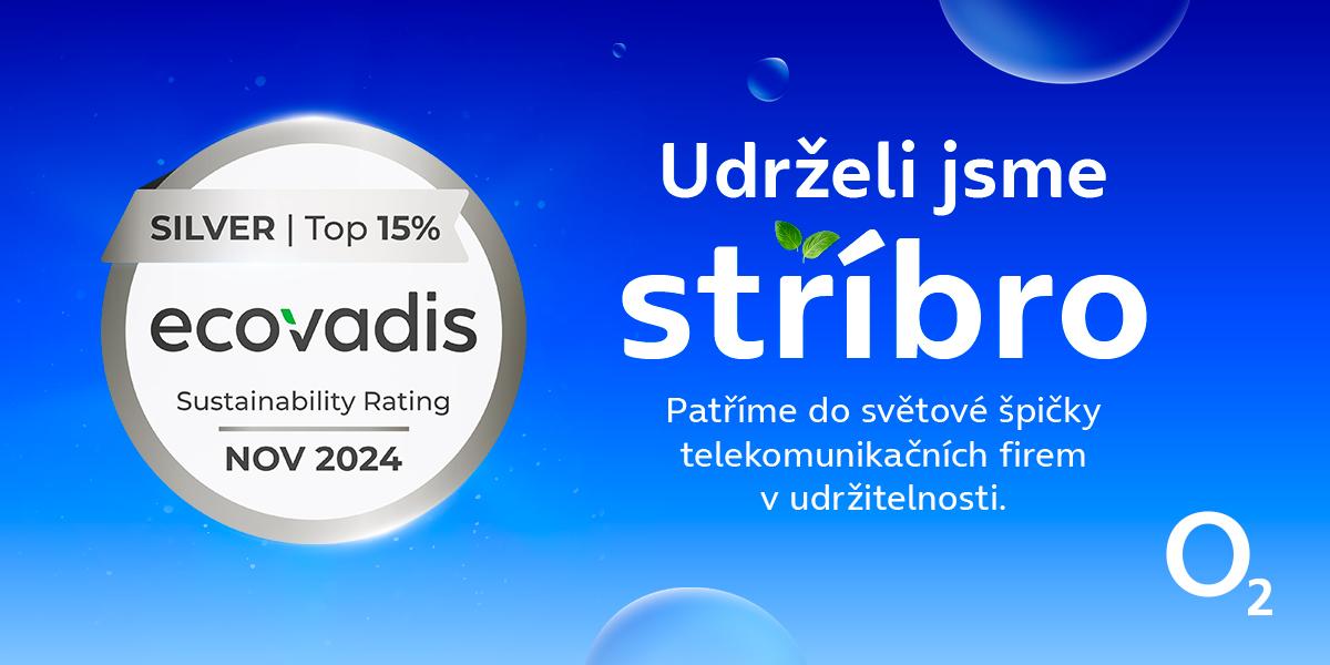 O2 patří mezi TOP 8 % udržitelných telekomunikačních firem na světě 