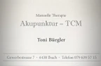 Akupunktur Toni Bürgler