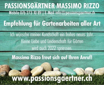 Passionsgärtner Massimo Rizzo