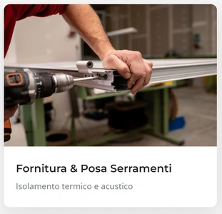 Fornitura e posa serramenti