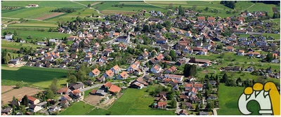 Flugbild Gemeinde Wahlen