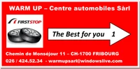 Logo WARM UP Centre automobiles Emery P.