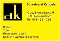 Logo Schreinerei Kappeler GmbH