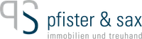 Logo Pfister & Sax Immobilien und Treuhand AG